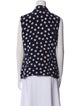 St. John Silk Polka Dot Print Blouse