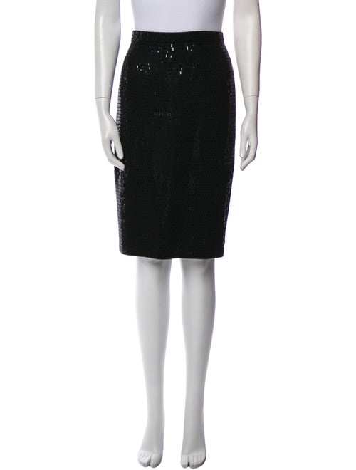 St. John Sequin Embellishments Knee-Length Skirt