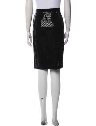 St. John Sequin Embellishments Knee-Length Skirt