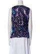 St. John Silk Printed Top