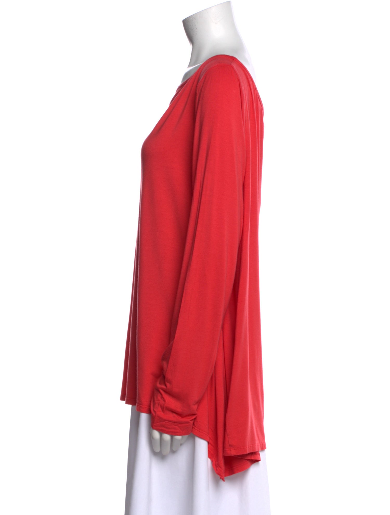 St. John Bateau Neckline Long Sleeve Blouse
