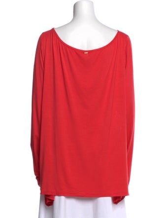 St. John Bateau Neckline Long Sleeve Blouse