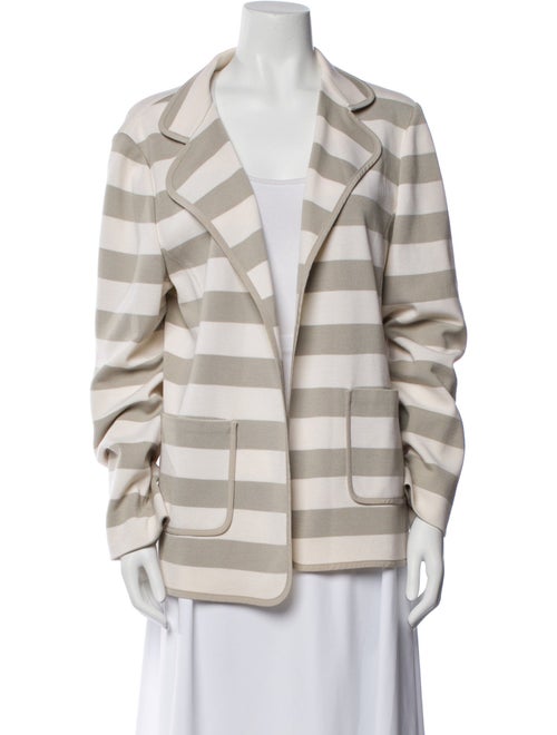 St. John Wool Striped Blazer