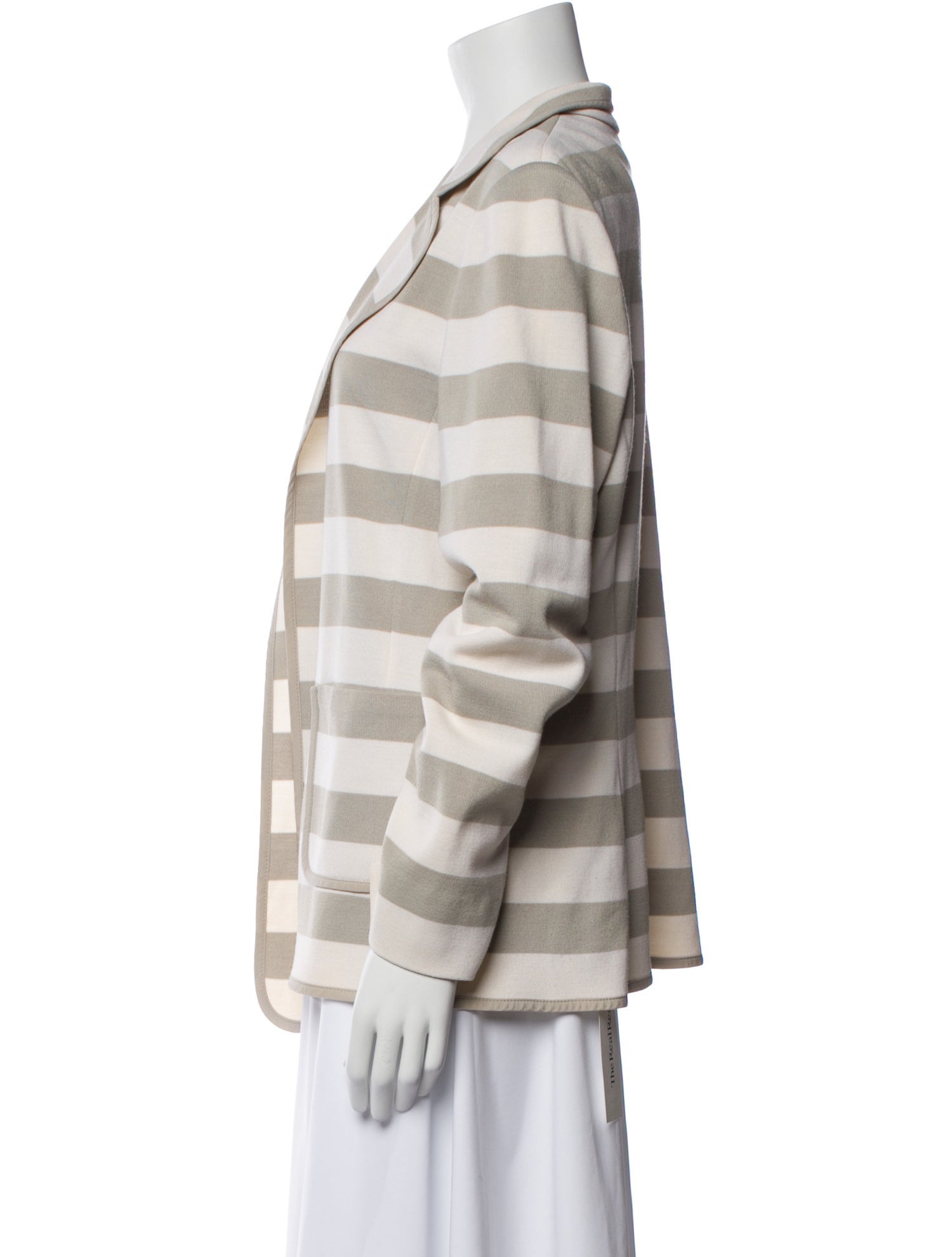 St. John Wool Striped Blazer