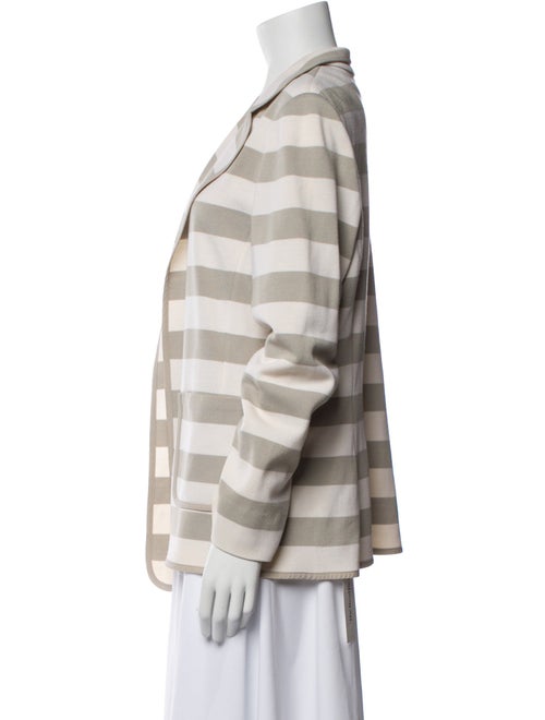 St. John Wool Striped Blazer