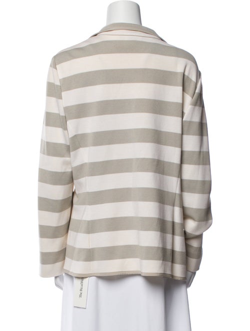 St. John Wool Striped Blazer