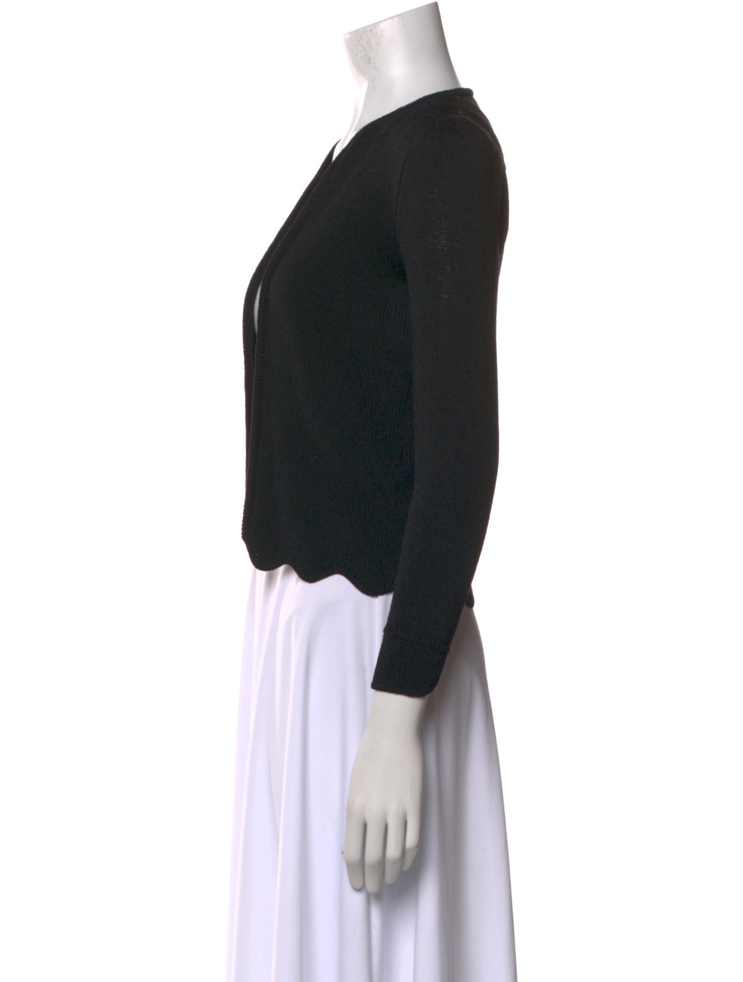 St. John Wool Open Front Sweater