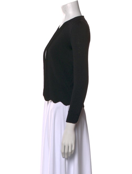 St. John Wool Open Front Sweater