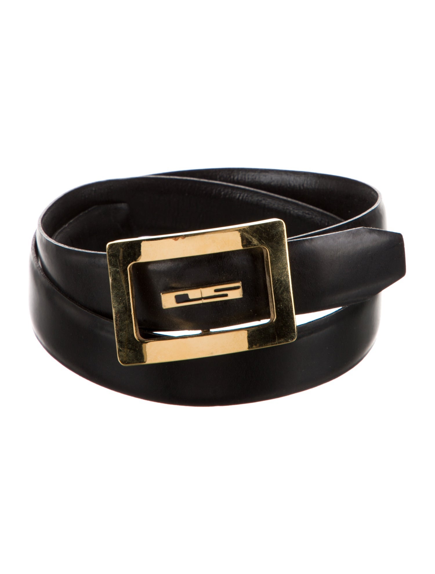 St. John Skinny Leather Waist Belt