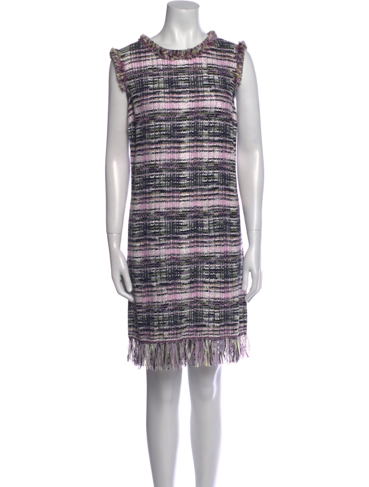 St. John Printed Crew Neck Tunic