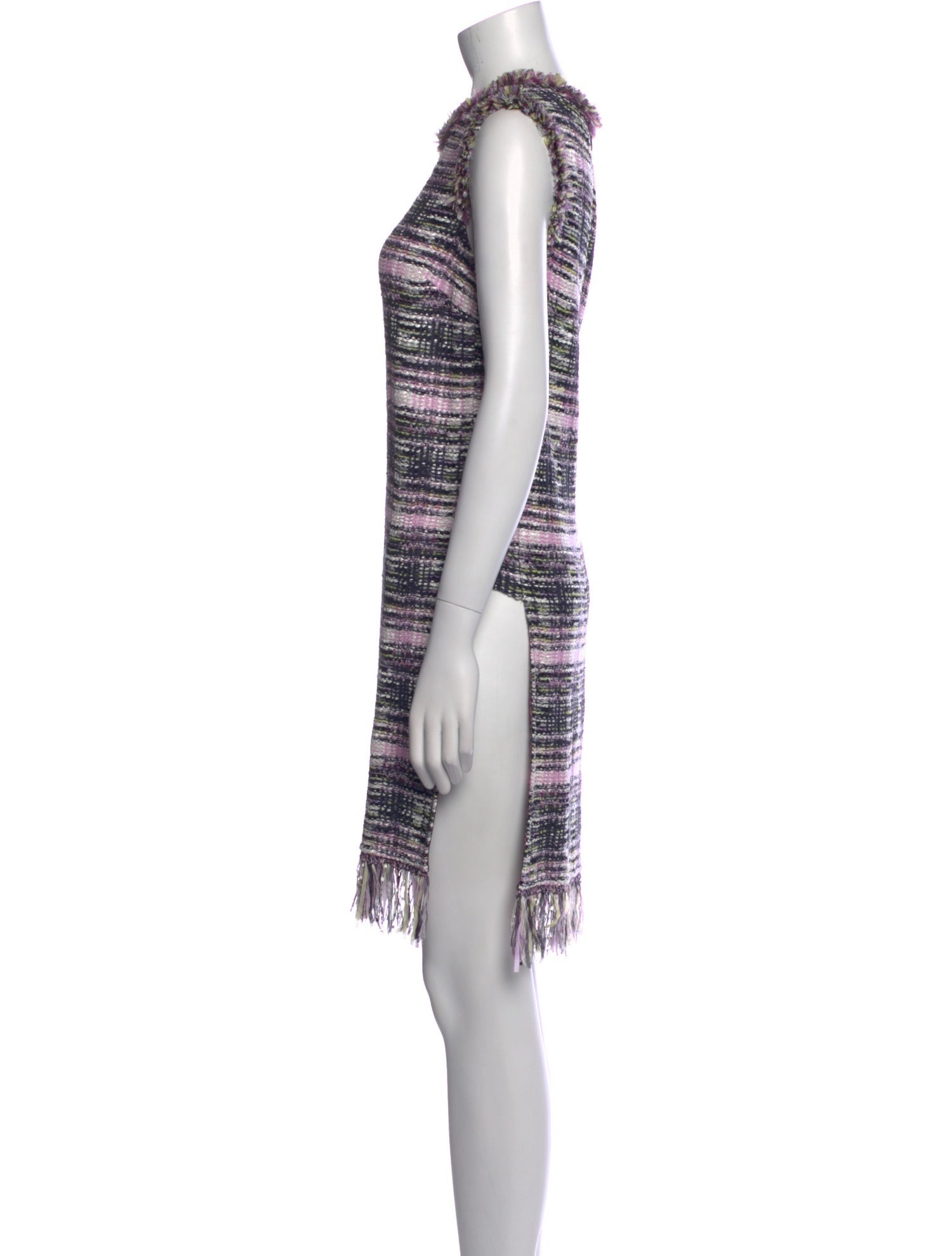 St. John Printed Crew Neck Tunic