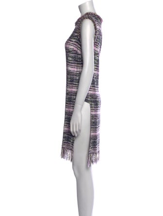 St. John Printed Crew Neck Tunic