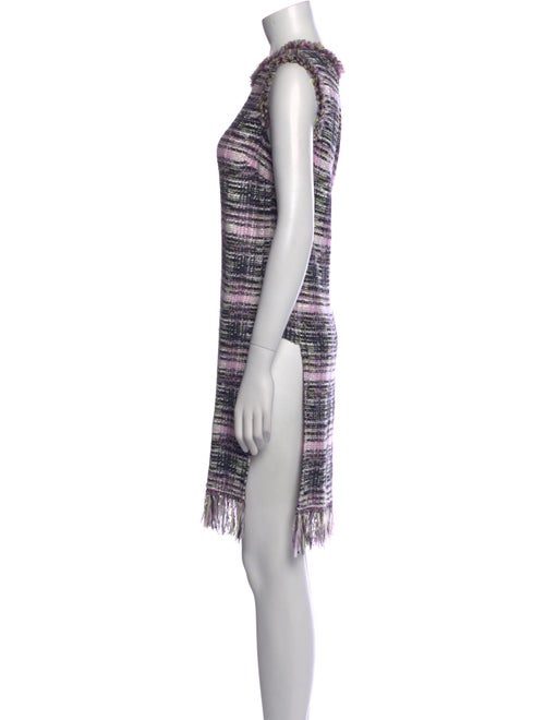 St. John Printed Crew Neck Tunic