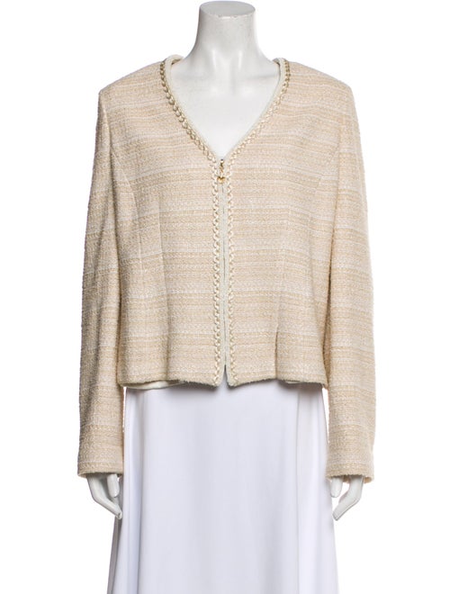 St. John Tweed Pattern Evening Jacket