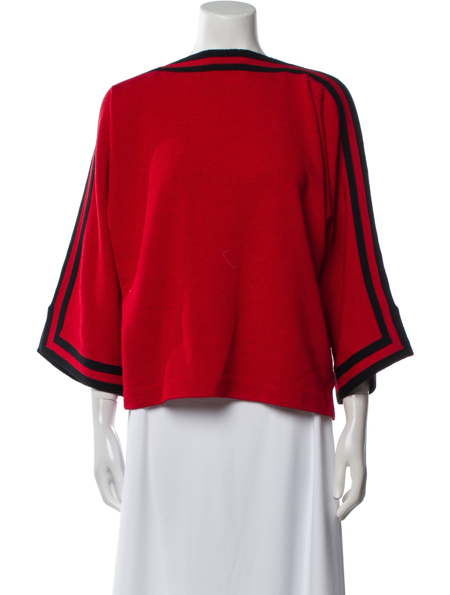 St. John Collection Wool Bateau Neckline Sweater