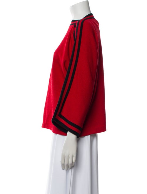 St. John Collection Wool Bateau Neckline Sweater