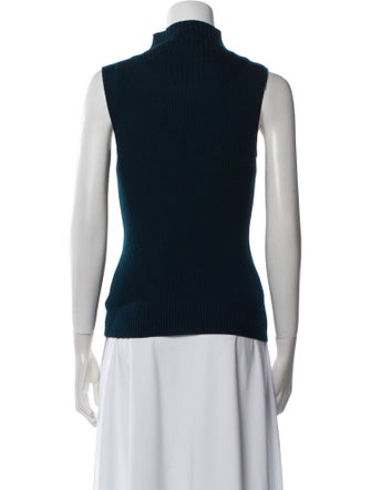 St. John Wool Mock Neck Sweater