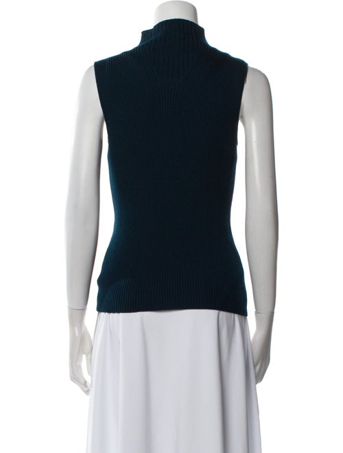 St. John Wool Mock Neck Sweater