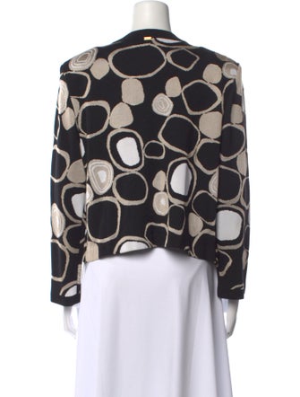 St. John Printed Crew Neck Sweatshirt