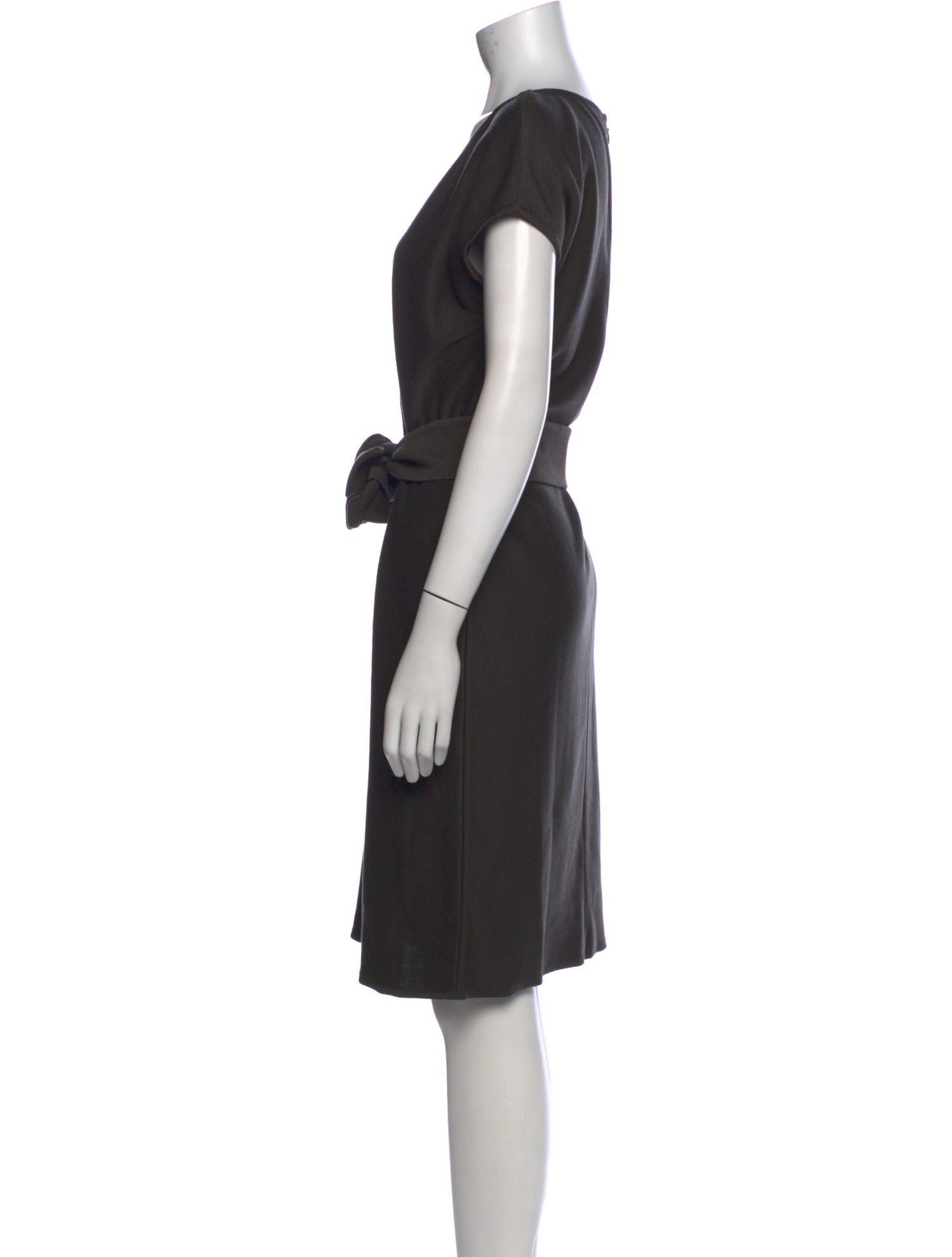 St. John V-Neck Knee-Length Dress