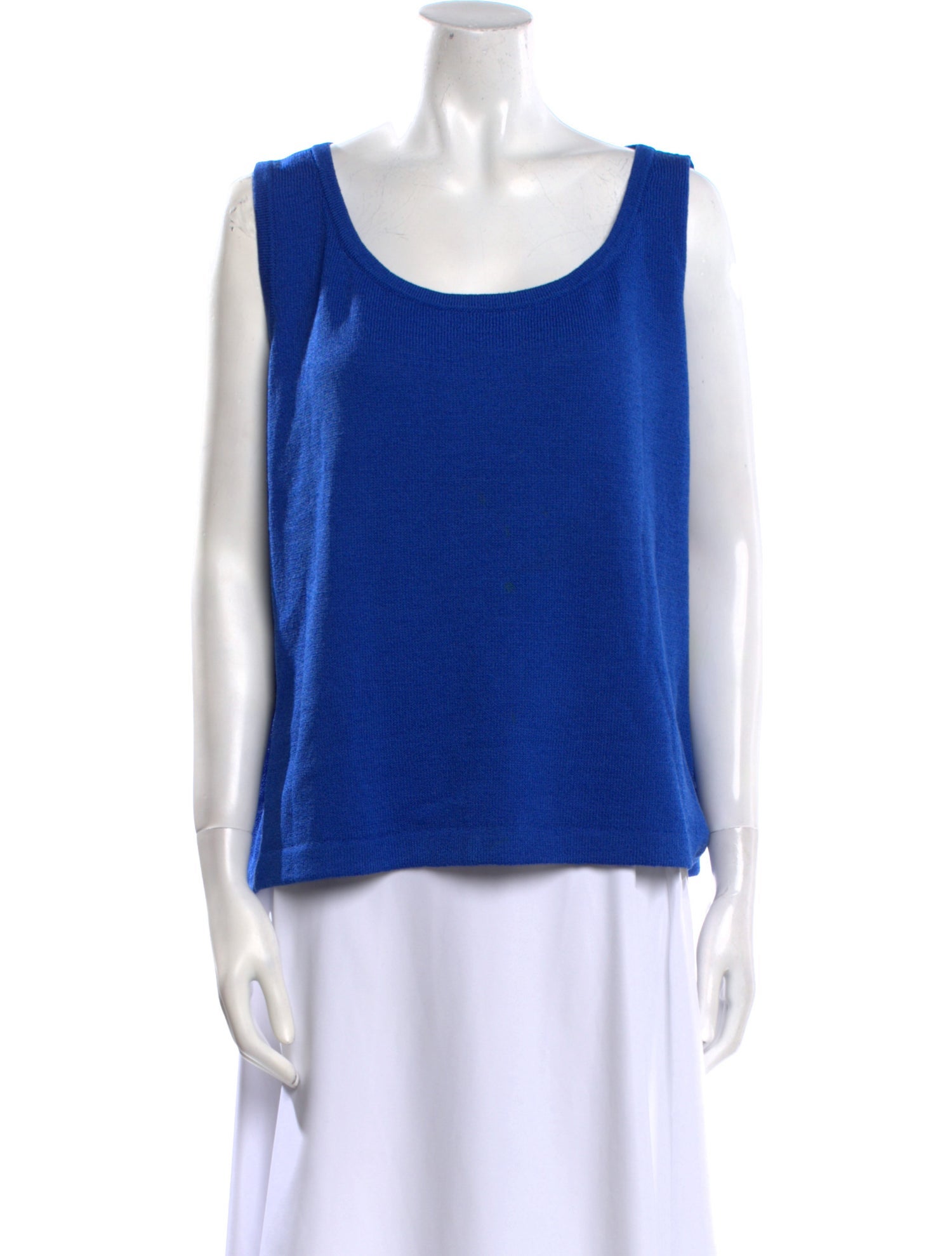 St. John Wool Scoop Neck Top