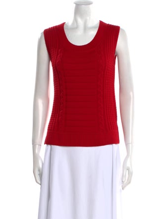 St. John Wool Scoop Neck Sweater