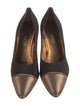 St. John Satin Crystal Embellishments Pumps
