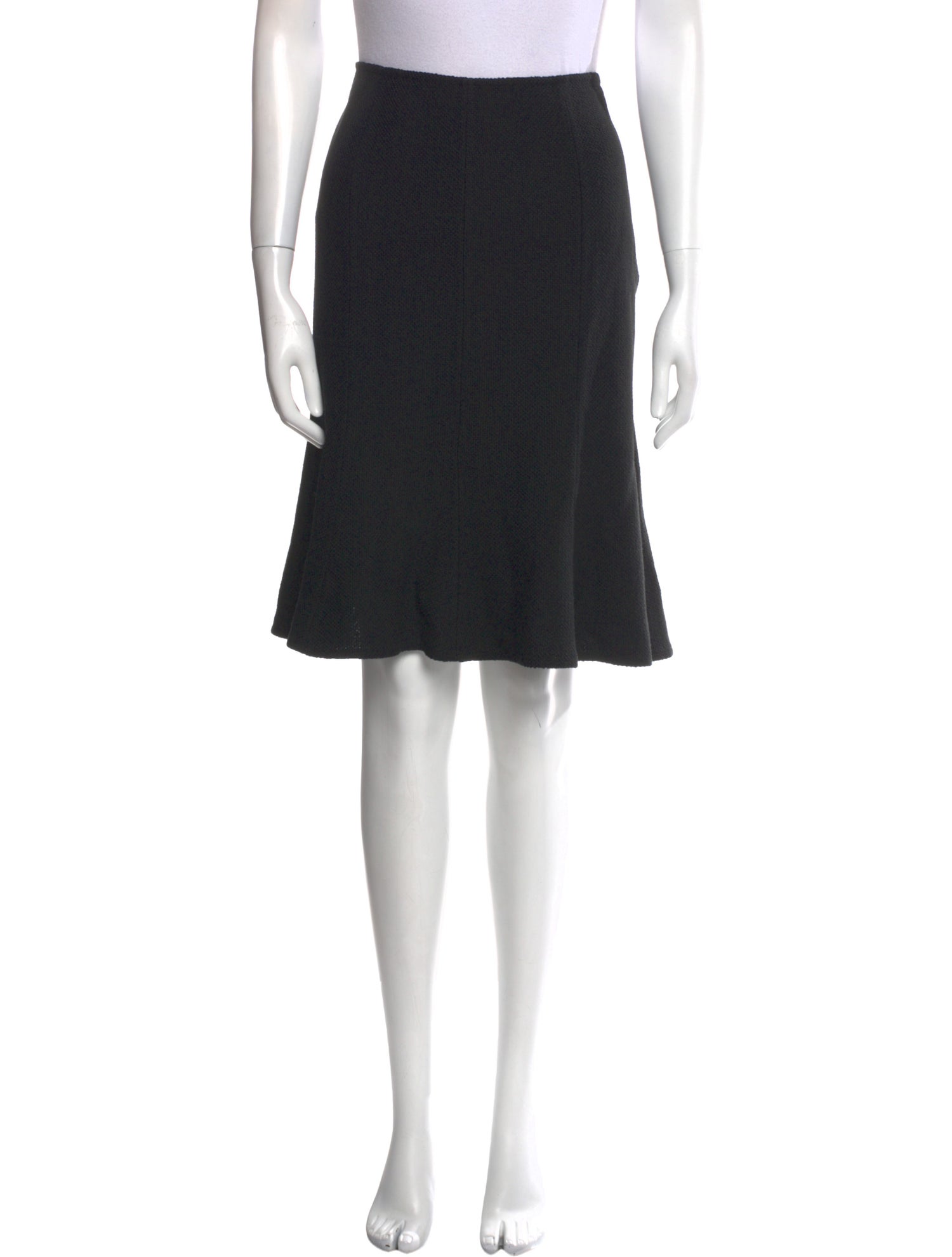 St. John Ruffle Embellishment Knee-Length Skirt