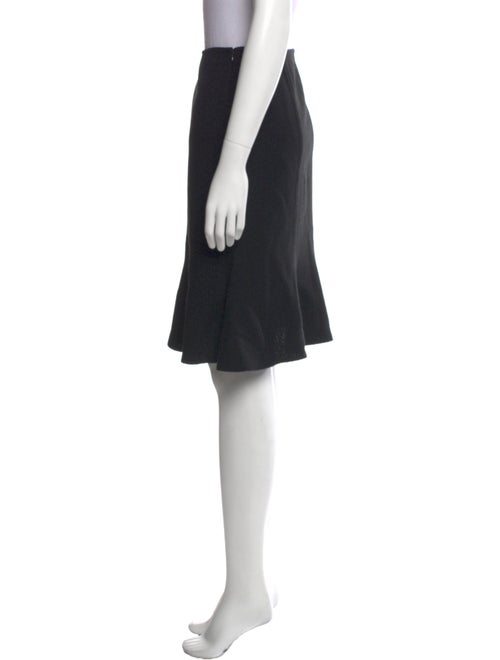 St. John Ruffle Embellishment Knee-Length Skirt