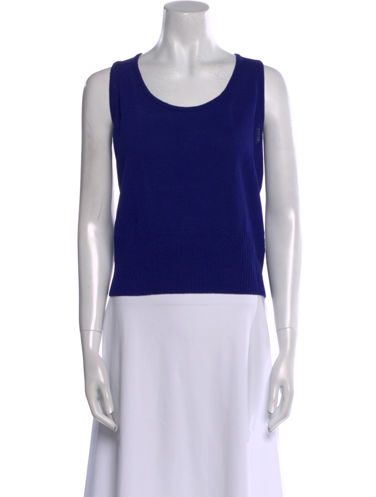 St. John Wool Scoop Neck Top