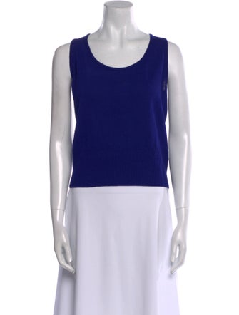 St. John Wool Scoop Neck Top