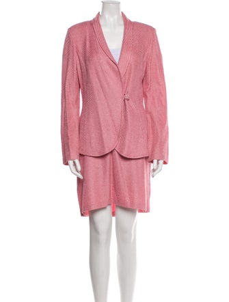 St. John Crystal Embellishments Skirt Set