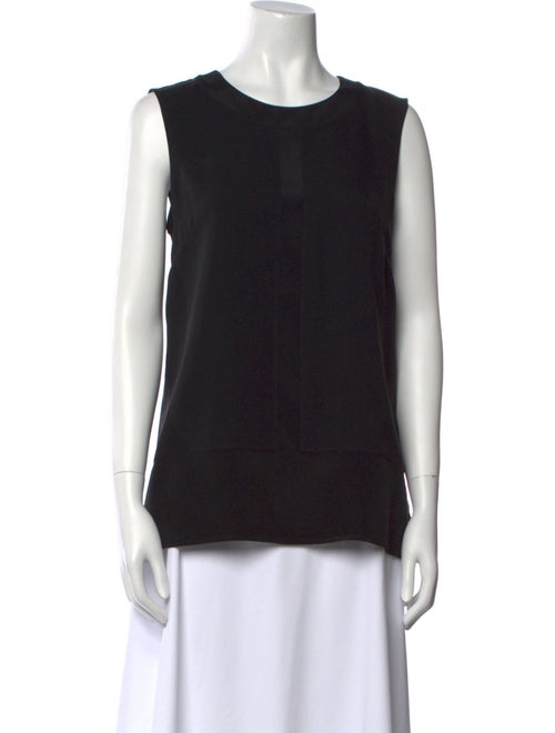 St. John Silk Crew Neck Top