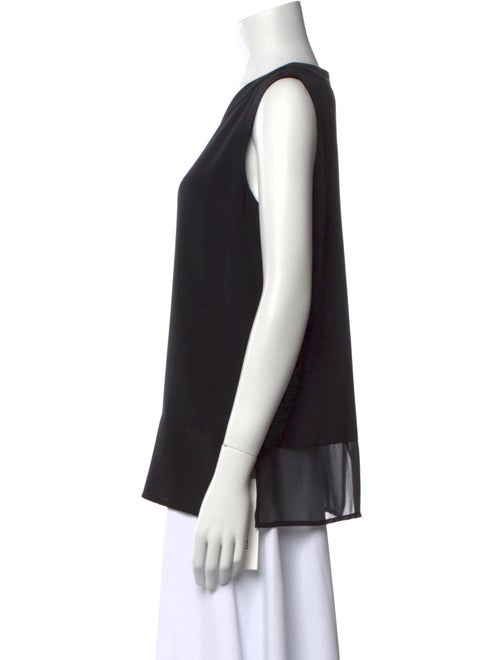 St. John Silk Crew Neck Top