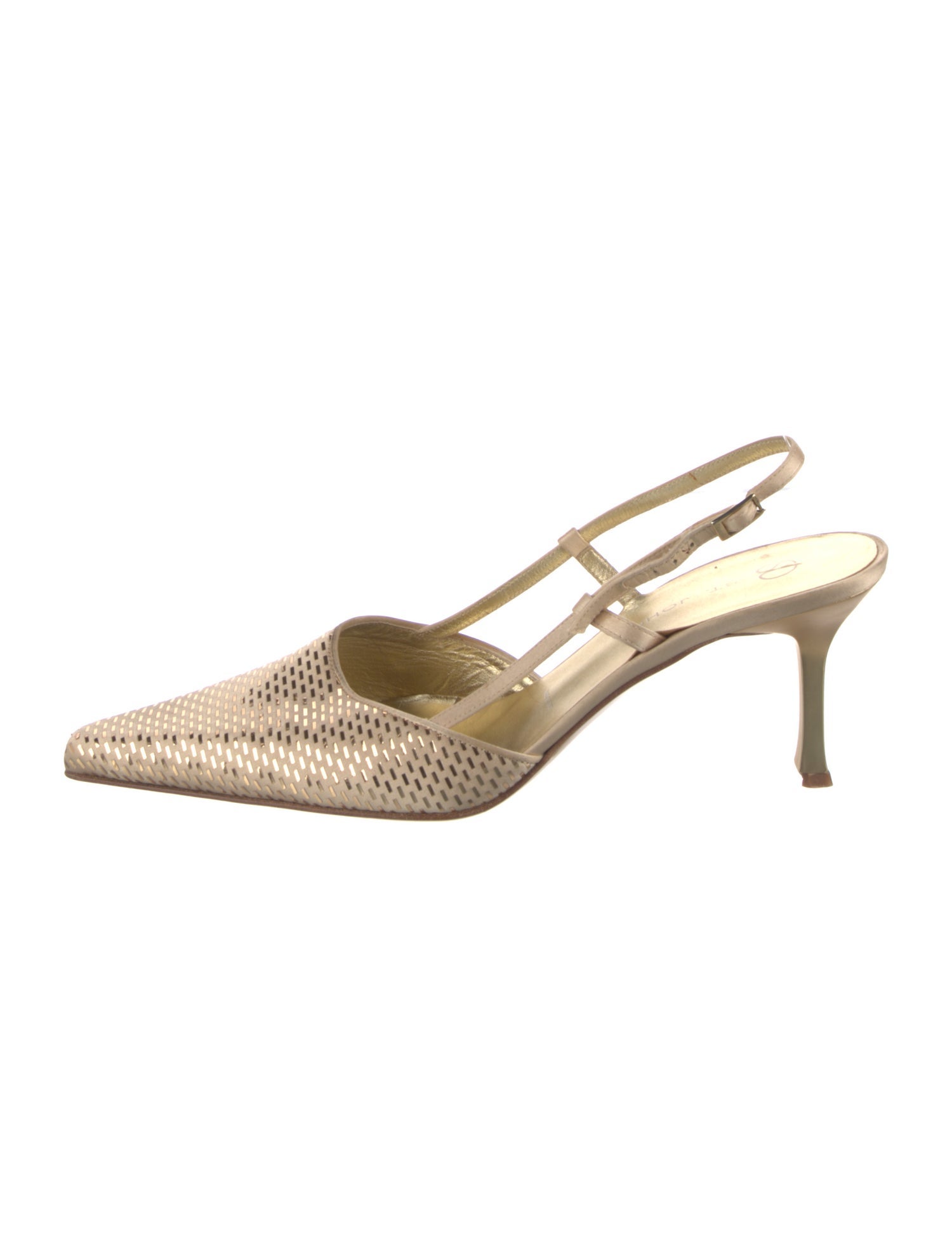 St. John Satin Slingback Pumps