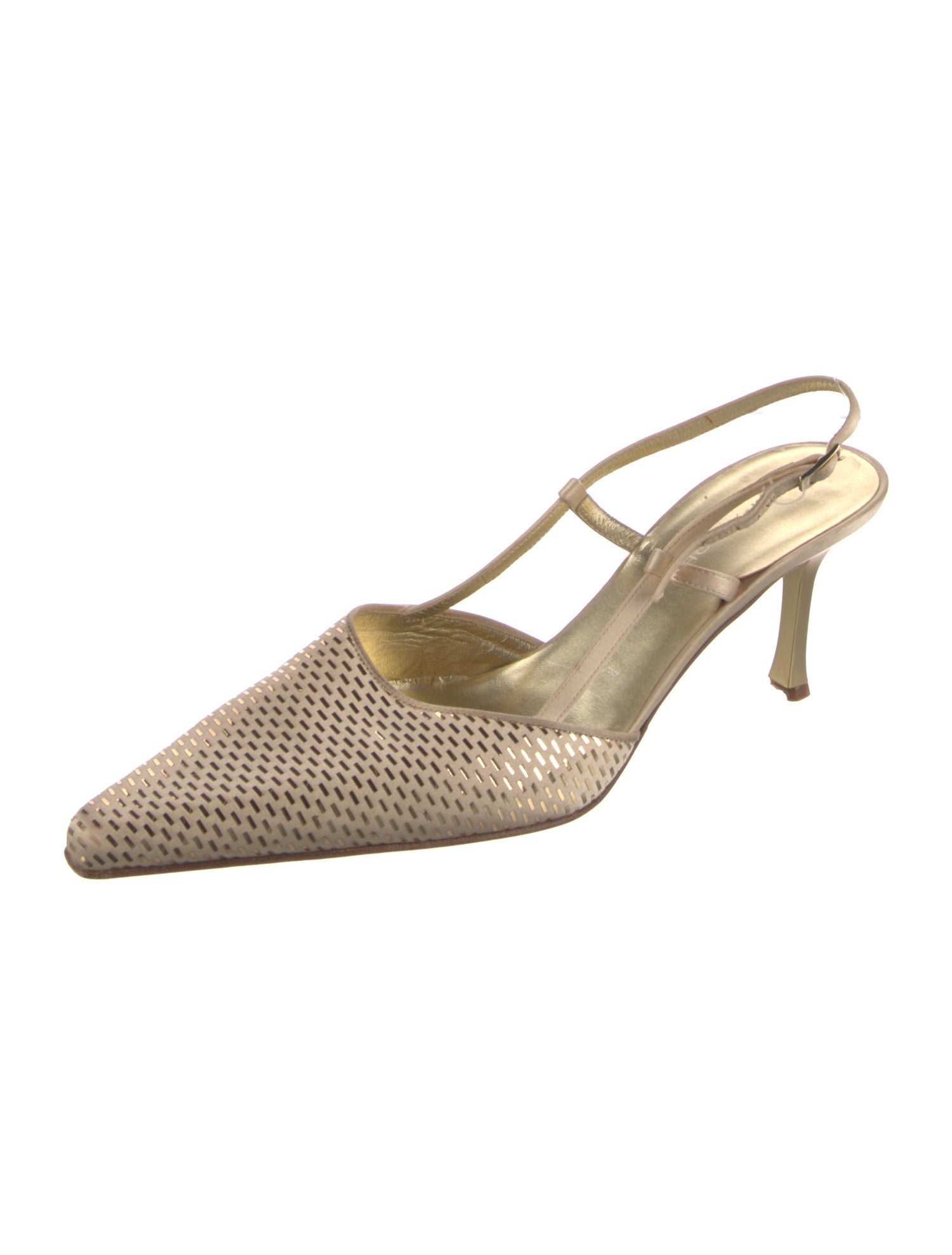 St. John Satin Slingback Pumps