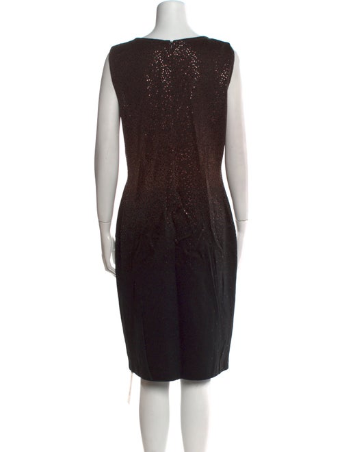 St. John Scoop Neck Knee-Length Dress