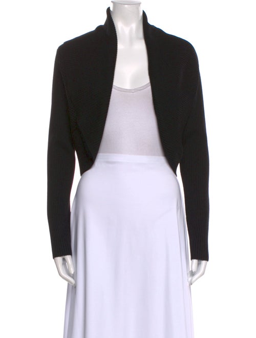 St. John Wool Open Front Sweater