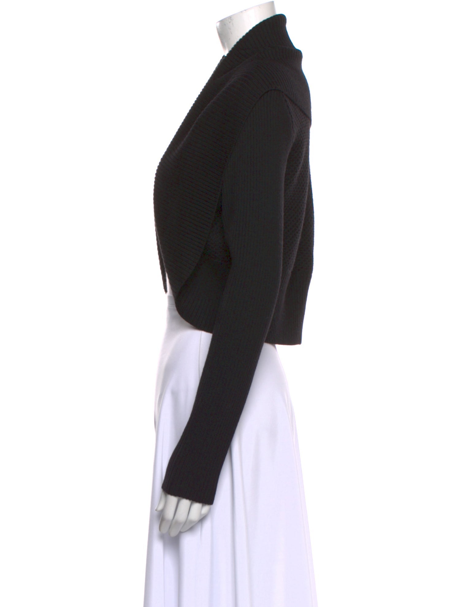 St. John Wool Open Front Sweater