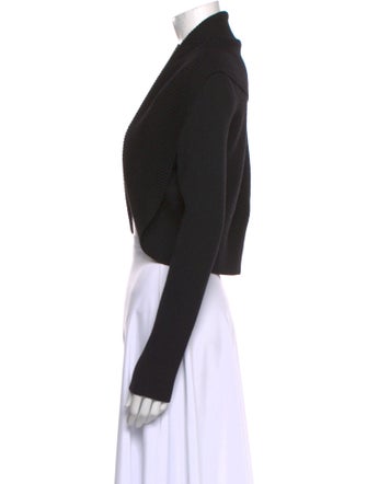 St. John Wool Open Front Sweater