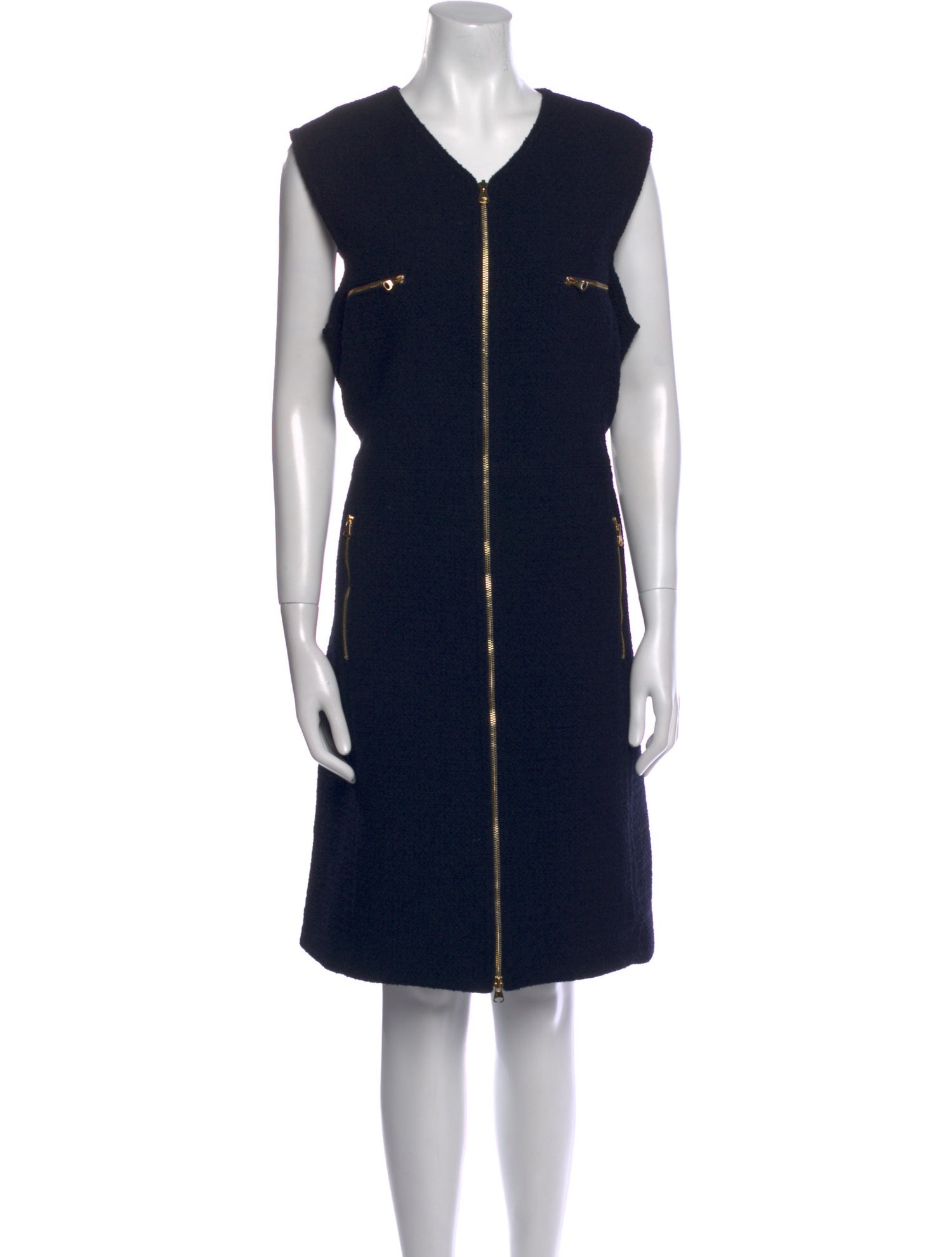 St. John V-Neck Knee-Length Dress w/ Tags