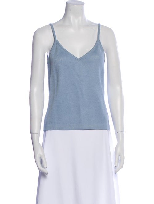 St. John V-Neck Sleeveless Top