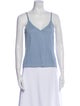 St. John V-Neck Sleeveless Top