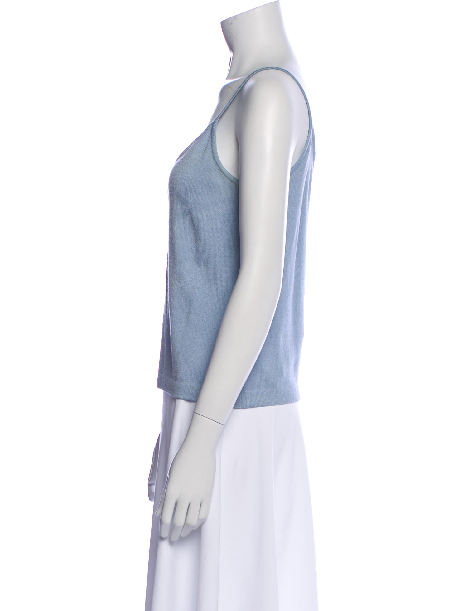 St. John V-Neck Sleeveless Top
