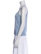 St. John V-Neck Sleeveless Top