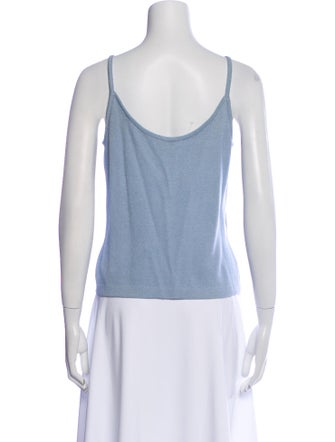 St. John V-Neck Sleeveless Top
