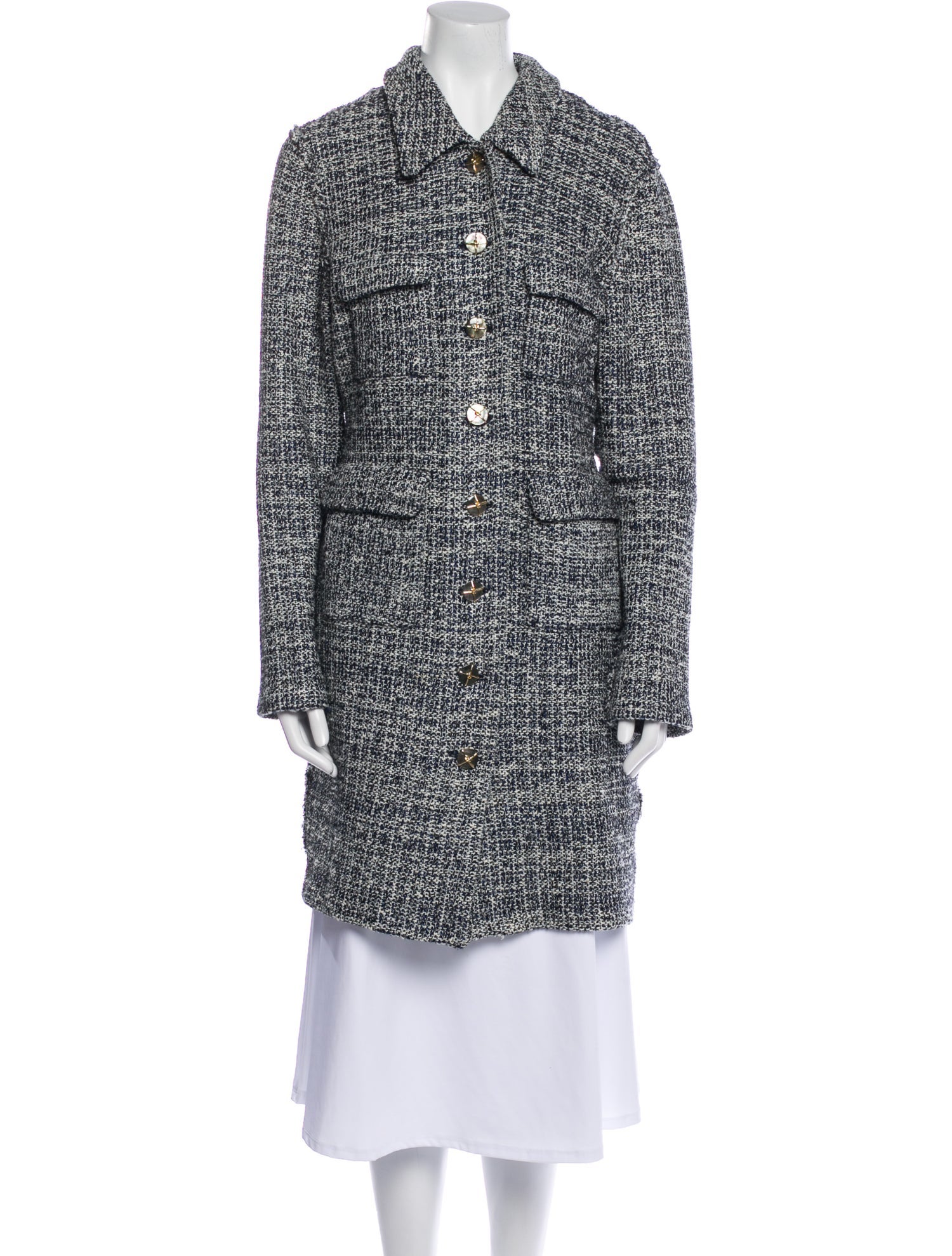 St. John Tweed Pattern Coat