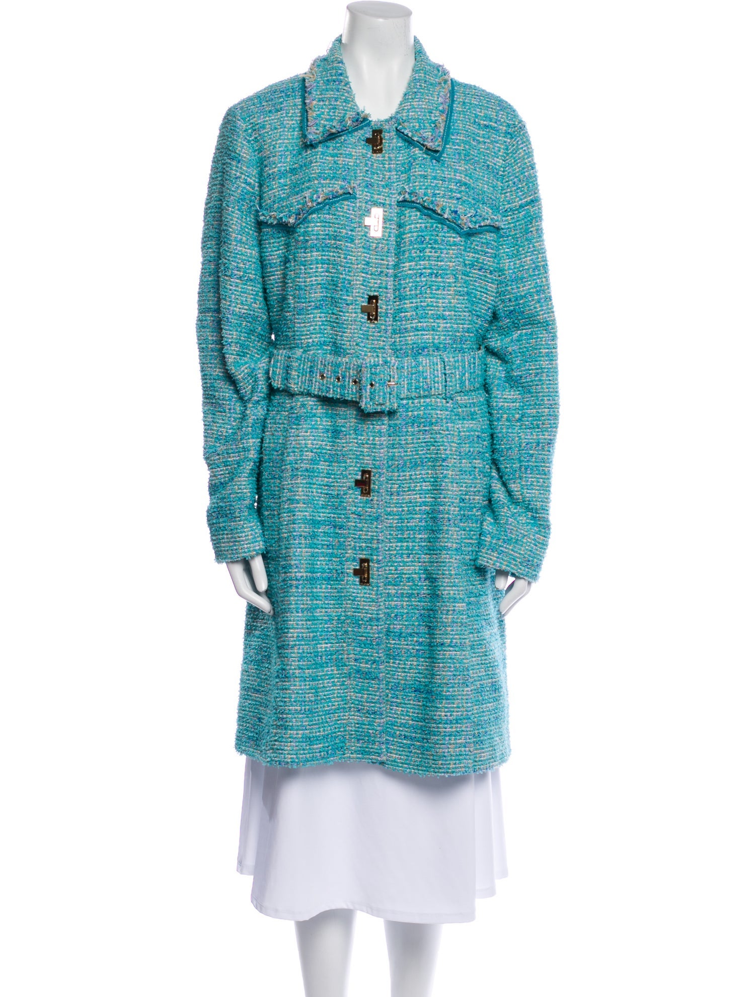 St. John Tweed Pattern Coat