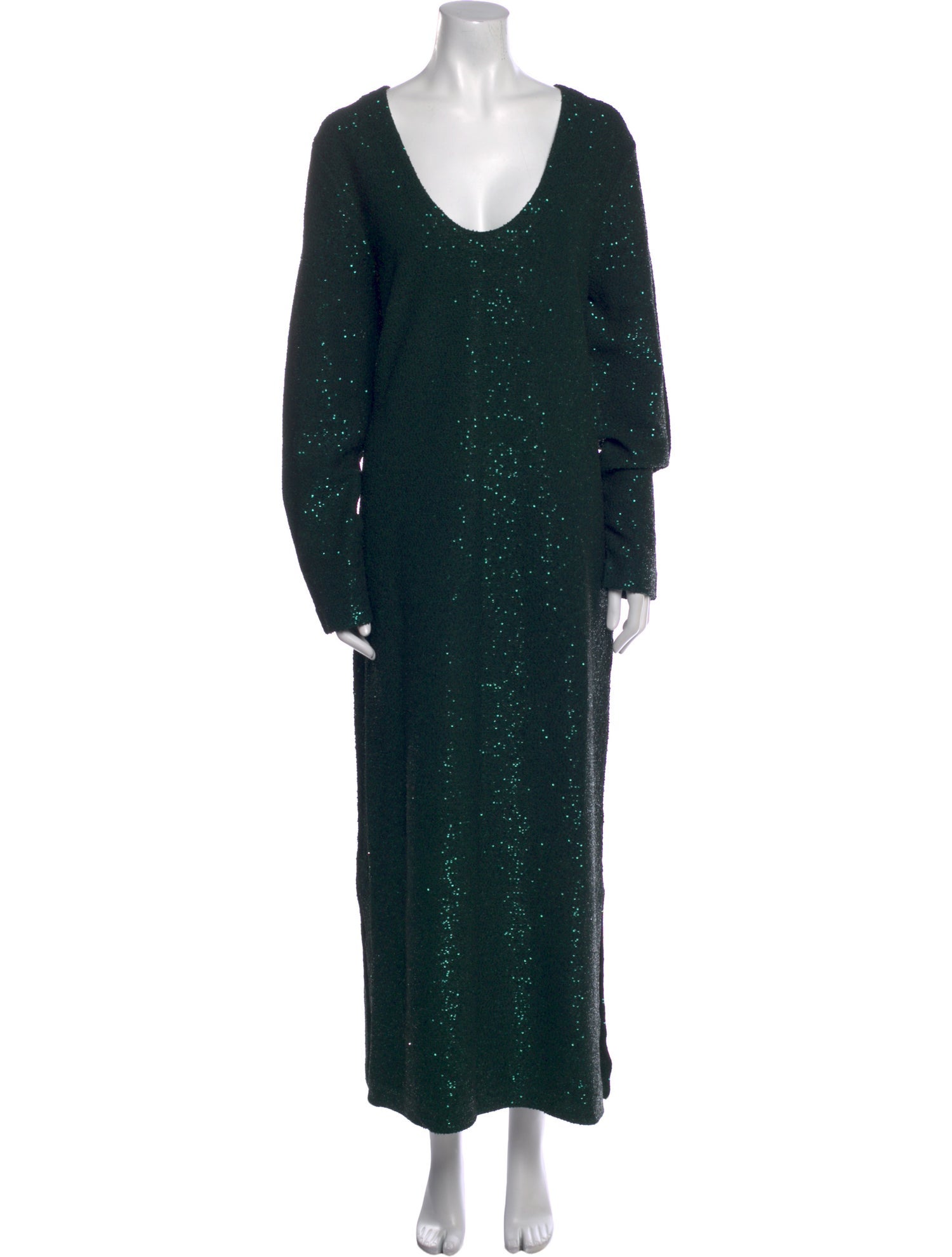 St. John Scoop Neck Long Dress