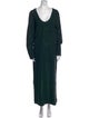 St. John Scoop Neck Long Dress
